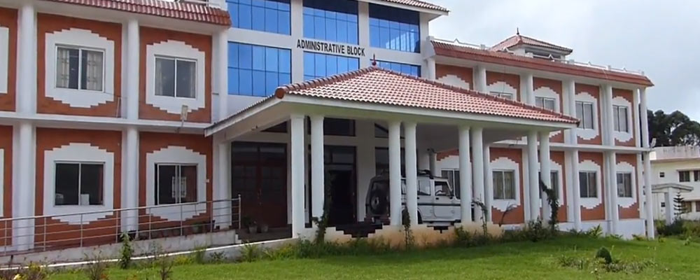 The administrative block at Mother Teresa Women's University, Kodaikanal